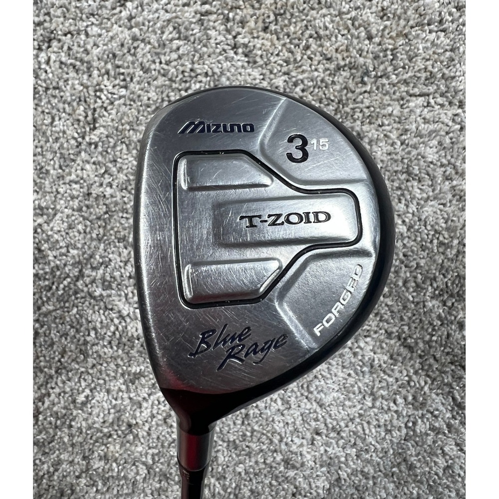 Mizuno T-Zoid Blue Rage 3 Wood 15 Degree Exsar Platinum Regular Flex Graphite